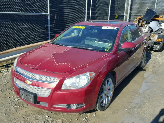 1G1ZE5E16BF116982 - 2011 CHEVROLET MALIBU LTZ RED photo 2