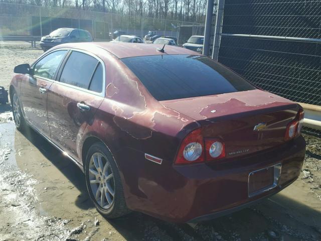 1G1ZE5E16BF116982 - 2011 CHEVROLET MALIBU LTZ RED photo 3