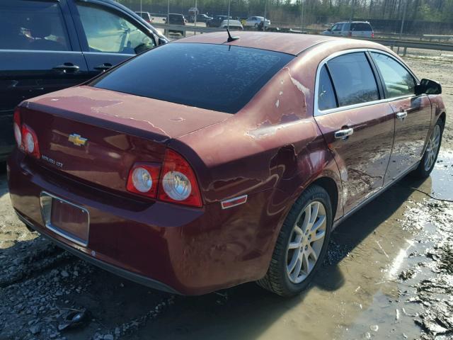 1G1ZE5E16BF116982 - 2011 CHEVROLET MALIBU LTZ RED photo 4