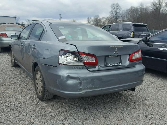 4A3AB36F79E008847 - 2009 MITSUBISHI GALANT ES GRAY photo 3