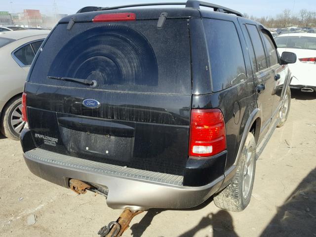 1FMZU74K93UC51611 - 2003 FORD EXPLORER E BLACK photo 4