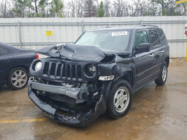 1C4NJPBB7ED647473 - 2014 JEEP PATRIOT SP BLACK photo 2