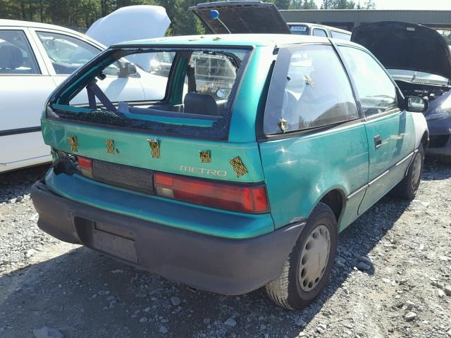 2C1MR2462R6798004 - 1994 GEO METRO TEAL photo 4