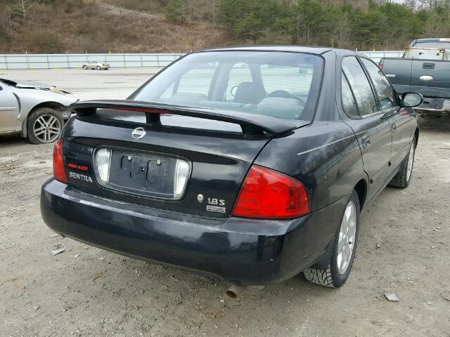 3N1CB51D05L591630 - 2005 NISSAN SENTRA 1.8 BLACK photo 4