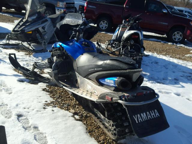 JYE8HG003CA001866 - 2012 YAMAHA SNOWMOBILE BLUE photo 3