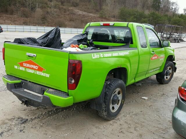 1GCJTBF97C8147628 - 2012 CHEVROLET COLORADO GREEN photo 4