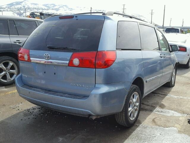 5TDBA22C46S065285 - 2006 TOYOTA SIENNA XLE BLUE photo 4