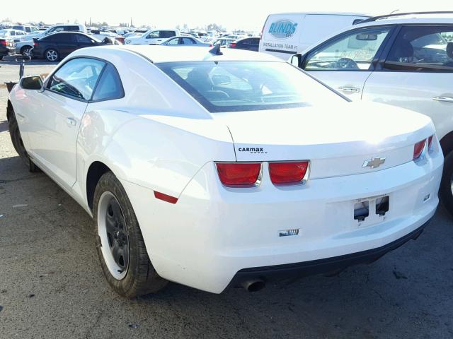 2G1FE1EDXB9120791 - 2011 CHEVROLET CAMARO LS WHITE photo 3