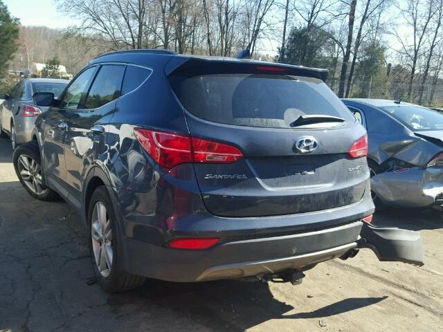 5XYZU3LA3DG034290 - 2013 HYUNDAI SANTA FE S BLUE photo 3