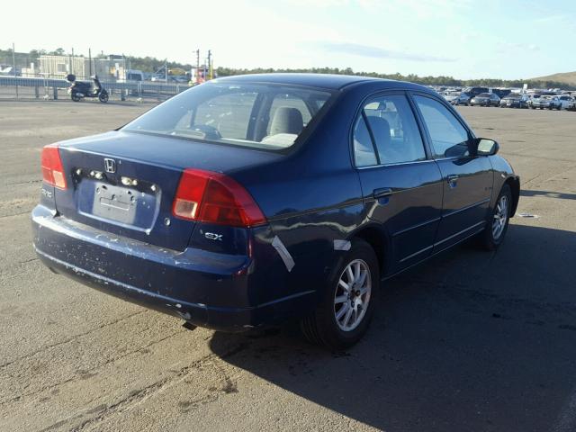 1HGES26731L057276 - 2001 HONDA CIVIC EX ლურჯი ფოტო 4