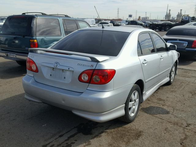 1NXBR32E18Z976250 - 2008 TOYOTA COROLLA CE SILVER photo 4