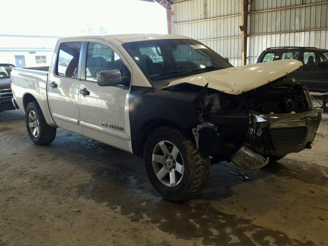 1N6AA07C88N343524 - 2008 NISSAN TITAN XE WHITE photo 1