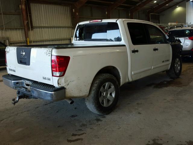 1N6AA07C88N343524 - 2008 NISSAN TITAN XE WHITE photo 4