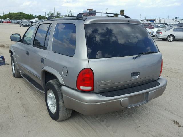 1B4HR28Y6XF664838 - 1999 DODGE DURANGO BEIGE photo 3