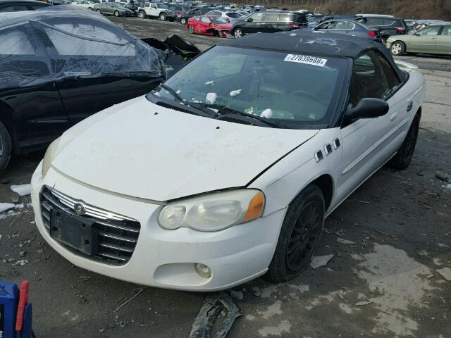 1C3EL55R84N318690 - 2004 CHRYSLER SEBRING LX WHITE photo 2