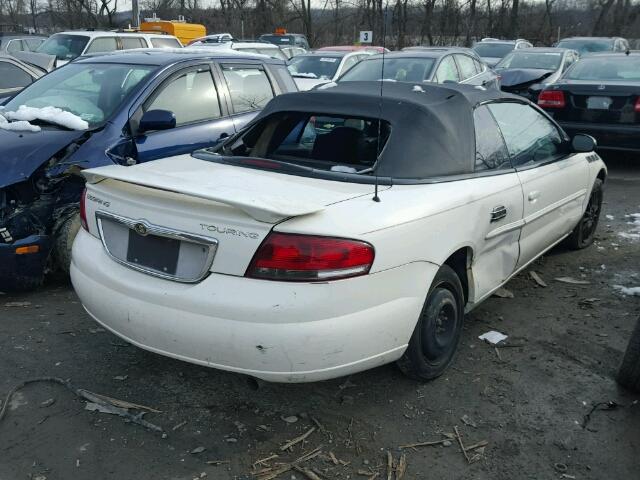 1C3EL55R84N318690 - 2004 CHRYSLER SEBRING LX WHITE photo 4