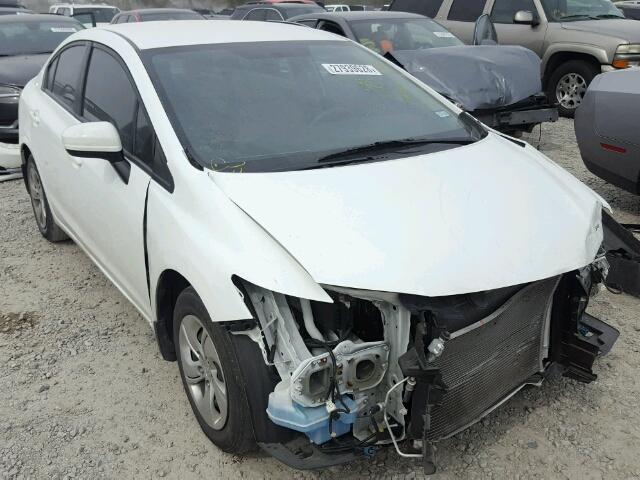 19XFB2F55FE000353 - 2015 HONDA CIVIC LX WHITE photo 1