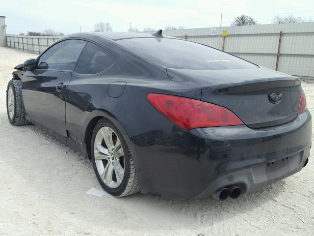 KMHHU6KH8BU057650 - 2011 HYUNDAI GENESIS CO BLACK photo 3