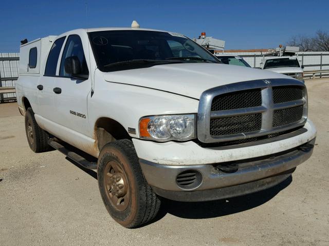 3D7KU28D54G246713 - 2004 DODGE RAM 2500 S WHITE photo 1