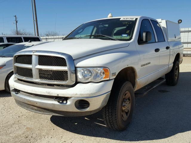 3D7KU28D54G246713 - 2004 DODGE RAM 2500 S WHITE photo 2