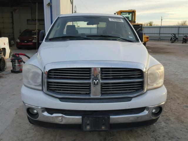 1D7HA18N18S523653 - 2008 DODGE RAM 1500 S WHITE photo 9