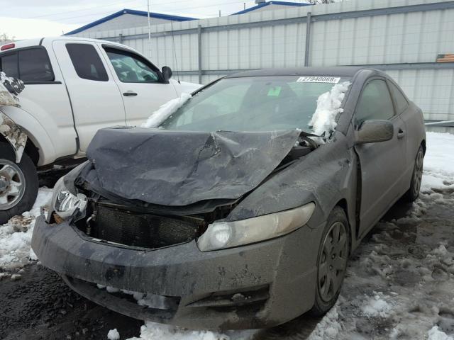 2HGFG1B63AH524481 - 2010 HONDA CIVIC LX BLACK photo 2