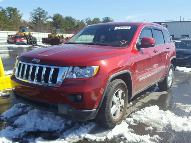 1J4RR4GG5BC571695 - 2011 JEEP GRAND CHER RED photo 2