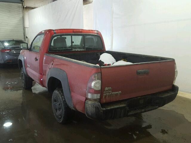 5TEPX42N69Z632444 - 2009 TOYOTA TACOMA RED photo 3
