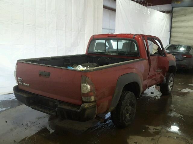 5TEPX42N69Z632444 - 2009 TOYOTA TACOMA RED photo 4