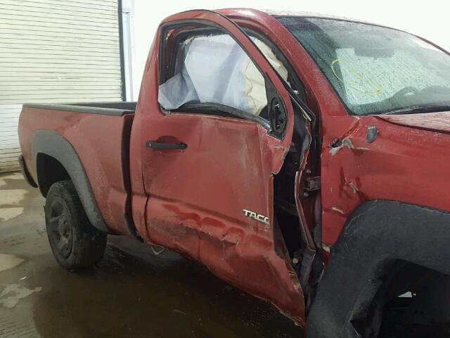 5TEPX42N69Z632444 - 2009 TOYOTA TACOMA RED photo 9