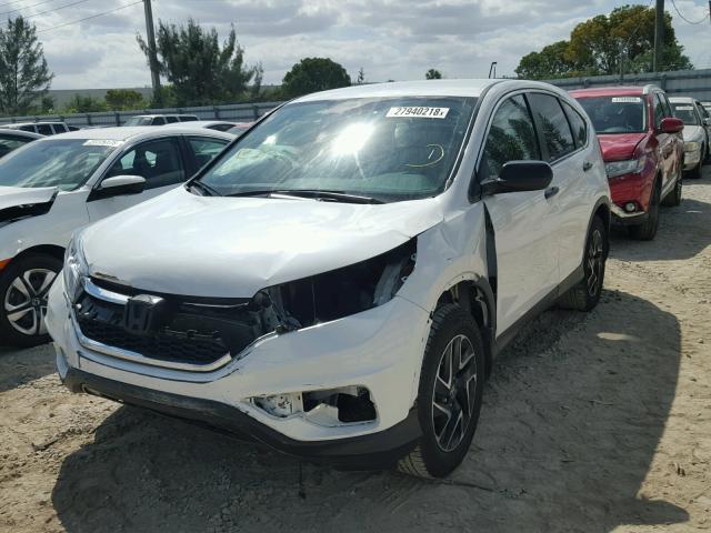 5J6RM3H45GL018419 - 2016 HONDA CR-V SE WHITE photo 2