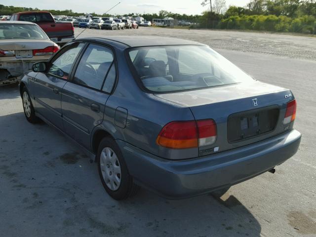 2HGEJ6623WH521847 - 1998 HONDA CIVIC DX BLUE photo 3