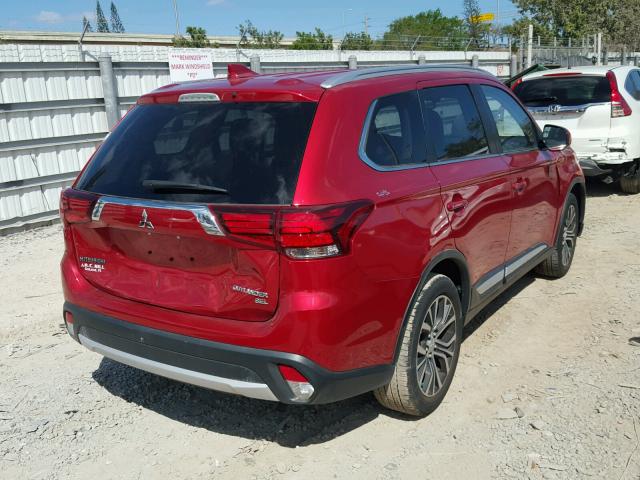 JA4AD3A32HZ006015 - 2017 MITSUBISHI OUTLANDER RED photo 4