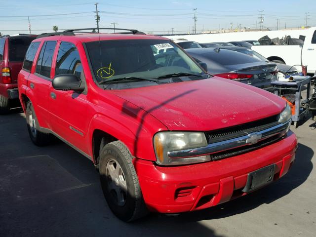 1GNDS13S922444569 - 2002 CHEVROLET TRAILBLAZE RED photo 1