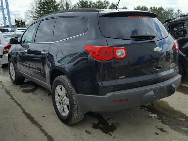 1GNKVGED8CJ233922 - 2012 CHEVROLET TRAVERSE L BLACK photo 3