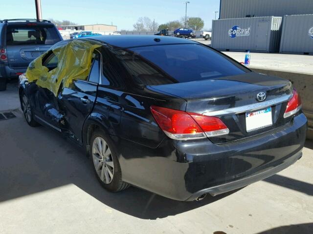 4T1BK3DB2BU394950 - 2011 TOYOTA AVALON BAS 黑色 照片 3
