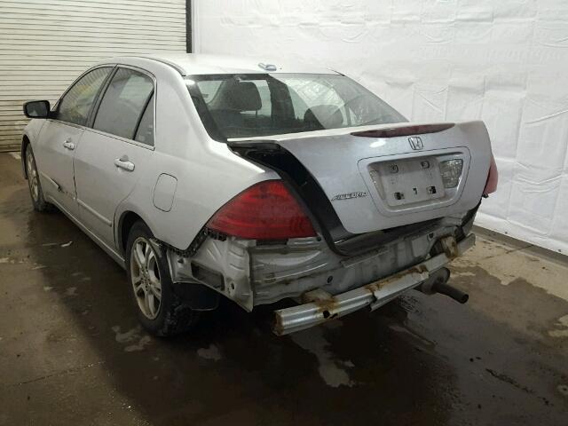 1HGCM56756A102496 - 2006 HONDA ACCORD EX SILVER photo 3