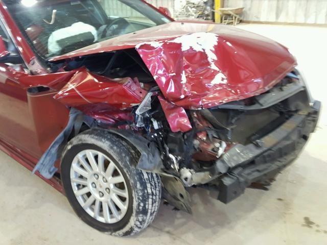 1G6DE5EY2B0171806 - 2011 CADILLAC CTS LUXURY RED photo 9