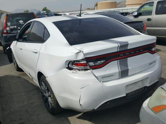 1C3CDFFA8GD791390 - 2016 DODGE DART SXT S WHITE photo 3