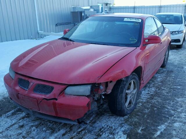 1G2WP12K42F244183 - 2002 PONTIAC GRAND PRIX RED photo 2