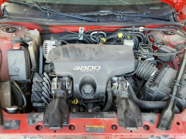 1G2WP12K42F244183 - 2002 PONTIAC GRAND PRIX Qırmızı foto 7
