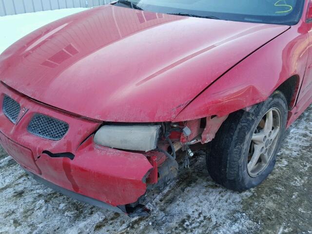 1G2WP12K42F244183 - 2002 PONTIAC GRAND PRIX RED photo 9