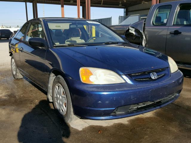 1HGEM22543L075089 - 2003 HONDA CIVIC LX BLUE photo 1