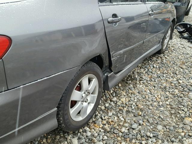 2T1BR32E58C926128 - 2008 TOYOTA COROLLA CE GRAY photo 9