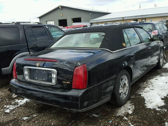 1G6KE57Y42U241805 - 2002 CADILLAC DEVILLE DH BLACK photo 4