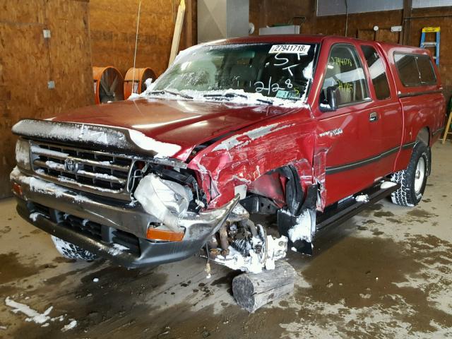 JT4VD22E9S0009328 - 1995 TOYOTA T100 XTRAC RED photo 2