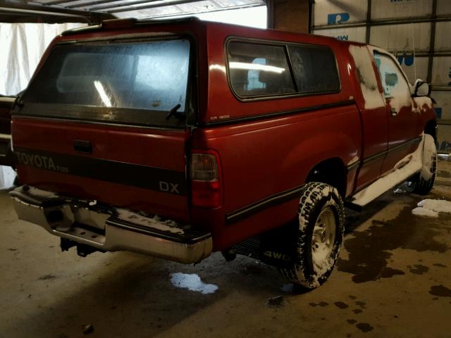 JT4VD22E9S0009328 - 1995 TOYOTA T100 XTRAC RED photo 4