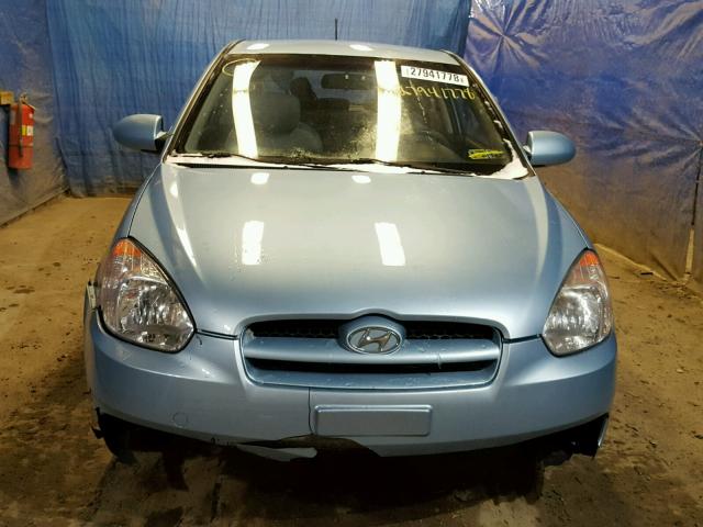 KMHCM36C88U056224 - 2008 HYUNDAI ACCENT GS BLUE photo 9