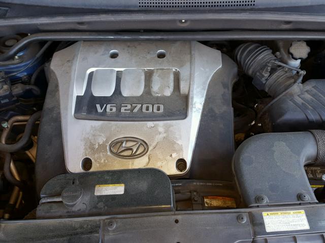 KM8JN12D35U093491 - 2005 HYUNDAI TUCSON GLS BLUE photo 7