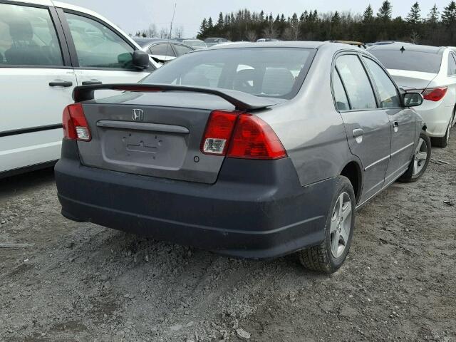 2HGES16874H908547 - 2004 HONDA CIVIC SI GRAY photo 4